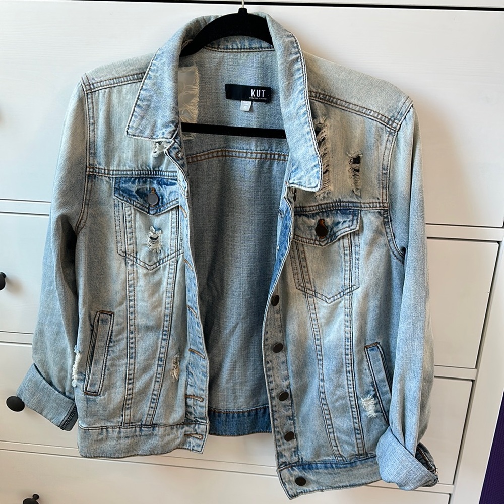 KUT from the Kloth boyfriend denim jacket